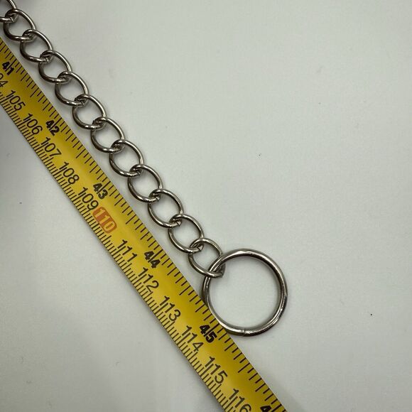 Womens Silver-Tone Oval Link Belt – Adjustable Chain Belt for Dresses & Jeans - Picture 10 of 16